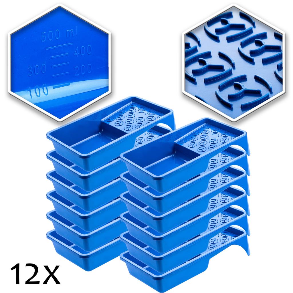 KADAX Paint Roller Tray Paint 160mm Blue X12