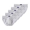 5 Pieces Fashion Men's Breathable Underwear Underpants Cotton Briefs Boxer Shorts Printing  Panties L XL 2XL 3XL 4XL 5XL