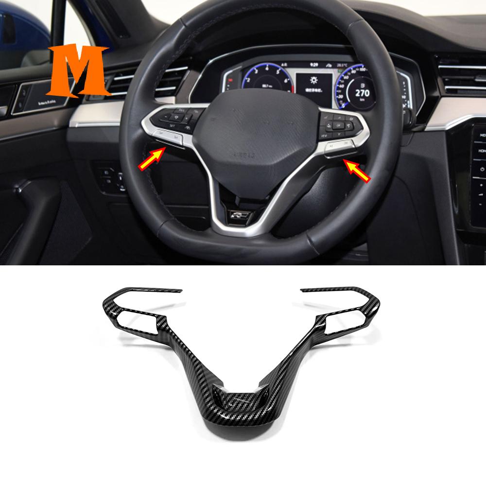 Carbon Για VW Volkswagen Variant Polo Golf Passat Taigo Teramont Atlas Taigun Multivan Διακοσμητικό Πλαίσιο Διακόπτη Τιμονιού Αυτοκινήτου