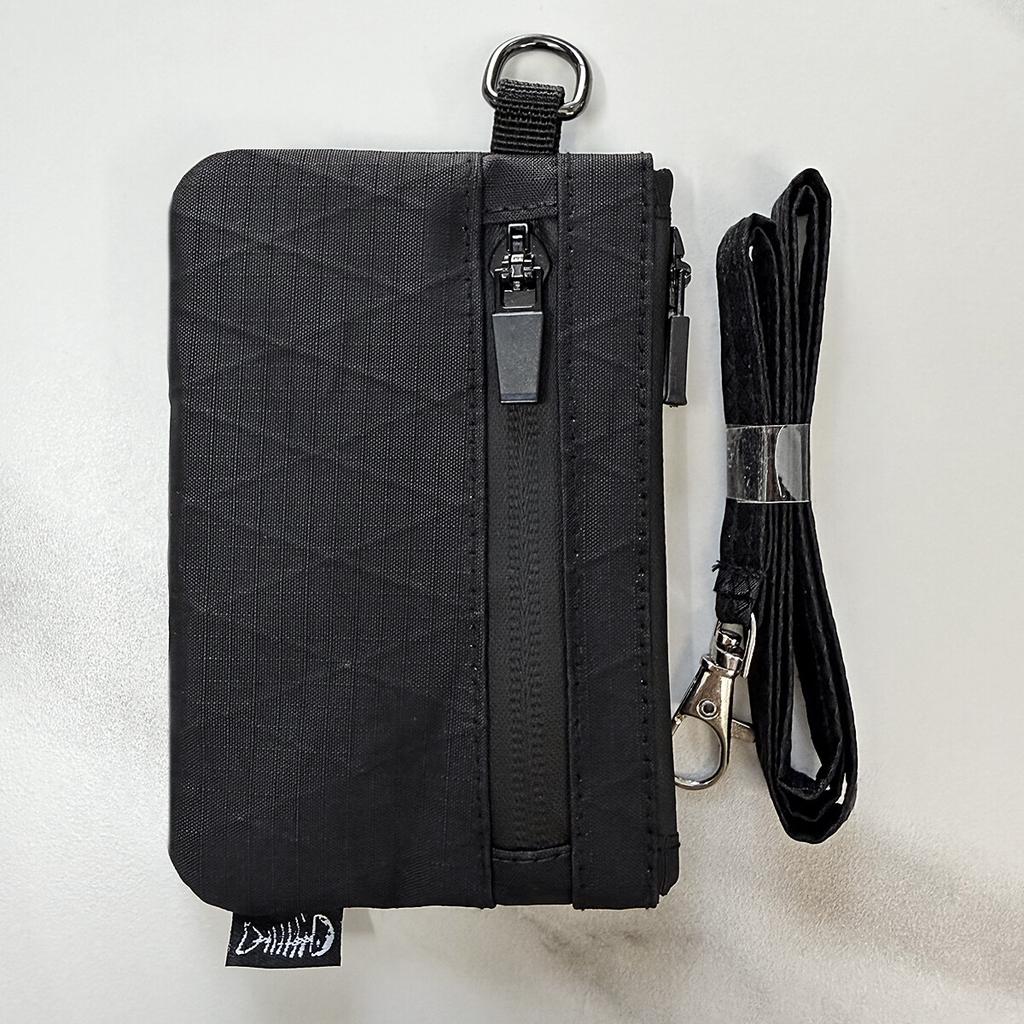 Lässiger Herren- und Damen-Mode-U-Bahn-Bus-Ausweishalter Outdoor-Sport-Schlüssel-Kleingeldfach Reißverschluss-Geldbörse Tragbare Tasche mit Lanyard