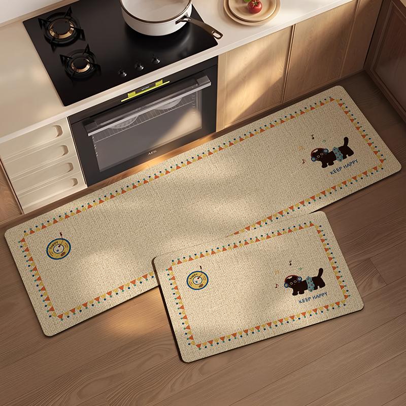 Carpet for Kitchen Absorbent Floor Mat Anti-slip Entrance Doormat Bathroom Toilet Area Non-slip Rug Washable Alfombra De Cocina