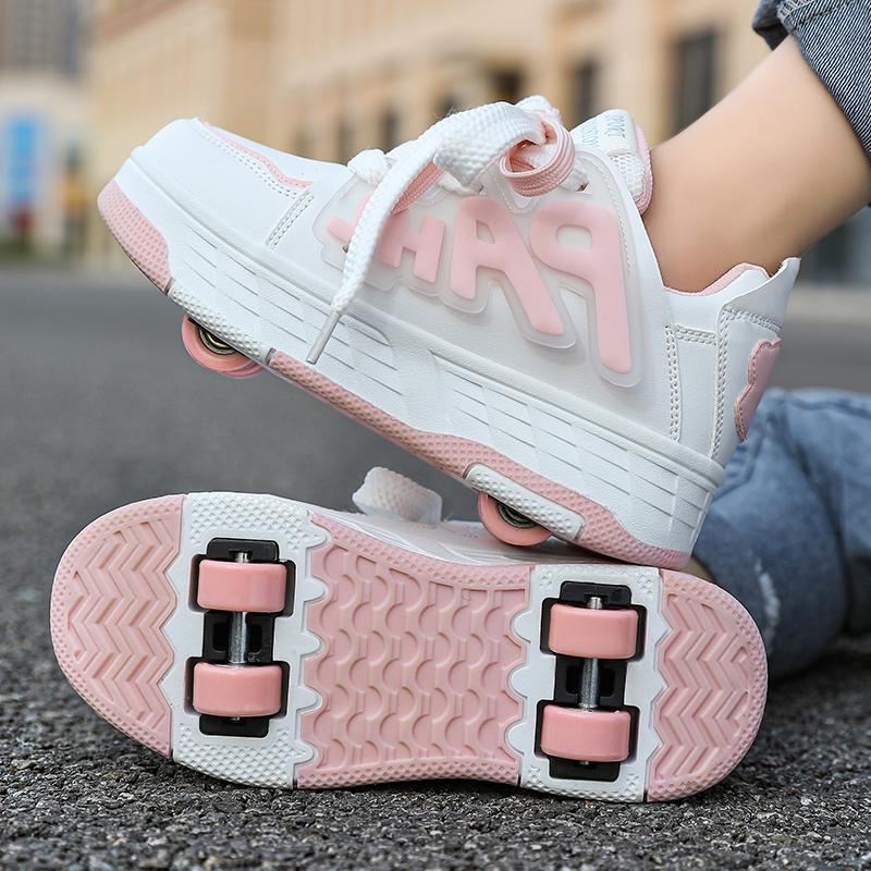 31-40 Children's Four-wheel Sports Boots Roller Skating Can Hide Sports Shoes Walking Shoes Children's Sports Shoes Walking Shoes