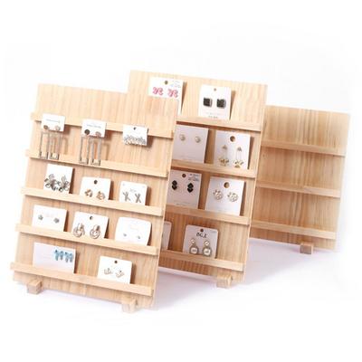 3/4/5 Schicht Holz Nail Art Ständer Großvolumig Multifunktional Ohrring Halskette Präsentationsständer Glatt Platzsparend