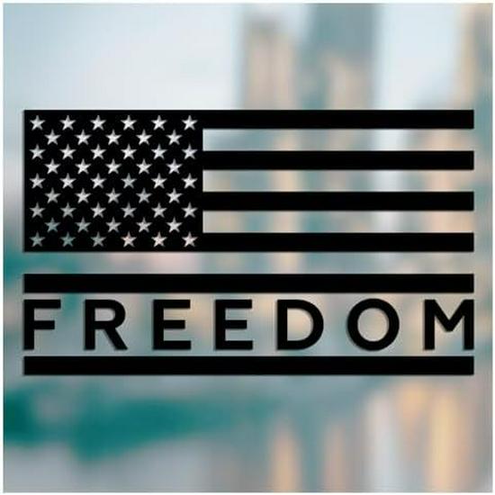 

Free UV DTF Black American Flag Decals (2 pcs) for Cars & Trucks чёрный