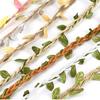 10m DIY Knit Hemp Rope Ribbon Cord 3D Leaf Woven Sold By The Roll for Hat Craft