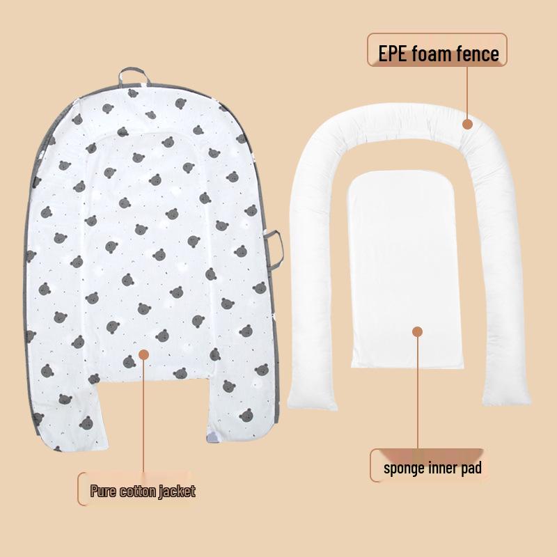 Pure Cotton Portable Anti-Pressure Baby Pillow & Bed Nest