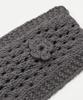 TOFFEE WOMEN W Crochet Knit Hair Band (Grey)