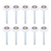 10 Pezzi Rotelle Bianche per Porta da Garage Sostituzione Rotelle in Nylon per Porta con Cuscinetti Sigillati Doppi 6200 ZZ 46mm X 120mm