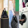 1/2pcs Storage Basket with Lid Recyclable Bottle Storage Basket Collapsible Waste Water Bottle Organiser Removable Handbag Organiser