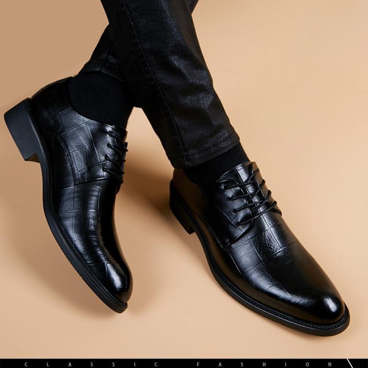 Men Wedding Leather Shoes Business Men's Casual Youth British Style Inner Heightening Spring Arrivals Shoe