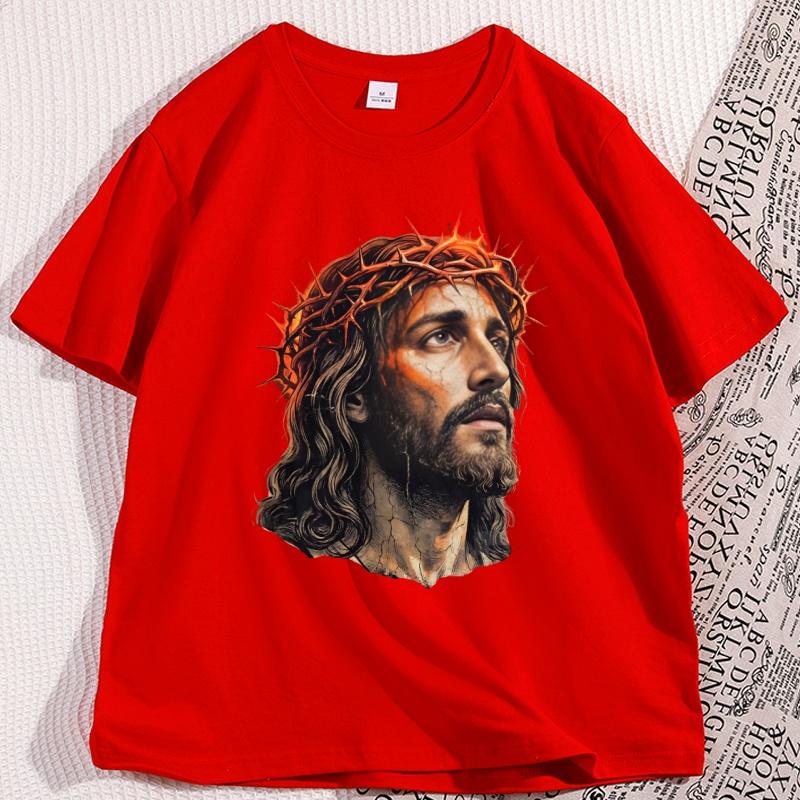 Jesus Vintage 90s Graphic T Shirt Jesus Easter Christian Easter Tshirt Retro Cotton Short Sleeve Round Neck Unisex Clothing