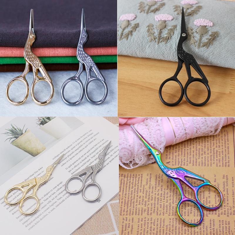 Peacock Stork Vintage Sewing Needlework Color Scissors Tailor Embroidery Scissor Crafts DIY Tailoring Fabric Cloth