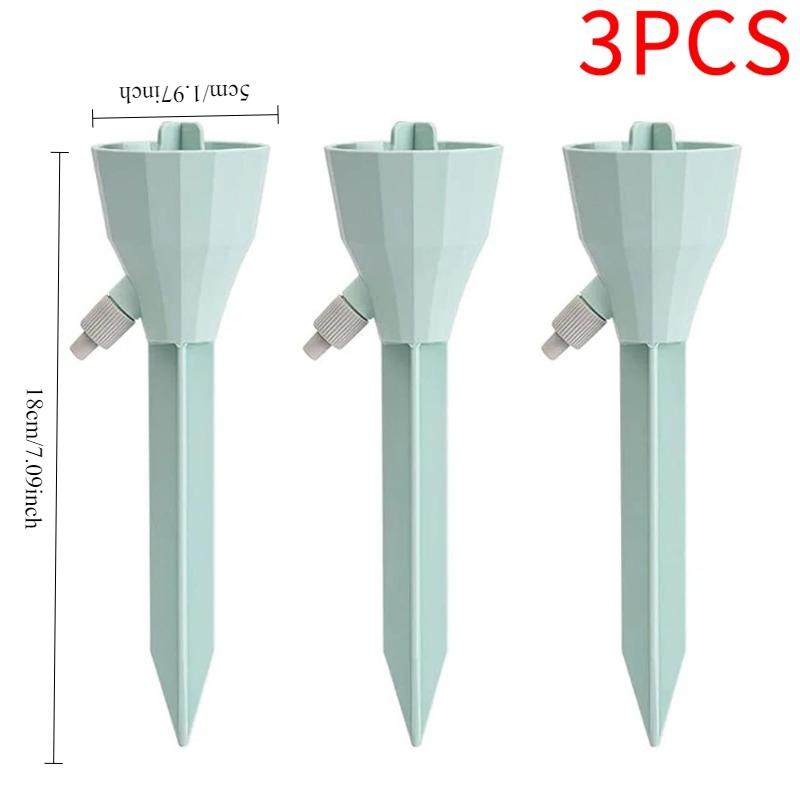 

3 шт. Регульована система крапельного зрошення Автоматичні самополивні шипи для рослин у приміщенні та на відкритому повітрі Система зрошення рослин у горщиках світло-зелений колір