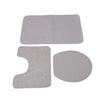Conjunto de 3 Tapetes de Banheiro Forma U Tapete para Vaso Sanitário Tampa de Vaso Sanitário Tapete de Banho Absorvente de Água Antiderrapante Tapetes de Banho para Treinamento de Penico Crianças Adulto