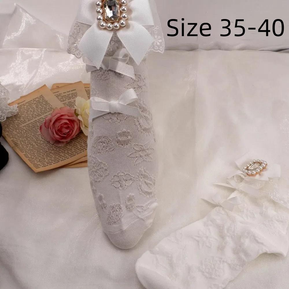 Sweet Style Lace Ankle Socks Bow Lolita Cotton Socks Gift Summer Spring Socks Women