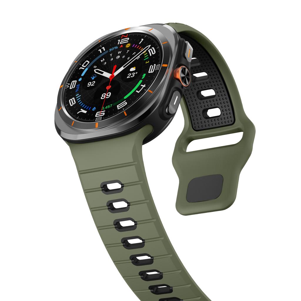Sports Two-Tone Silicone Strap For Samsung Galaxy Watch Ultra 47mm Watchband Accessories For Samsung Galaxy Ultra Band Bracelet