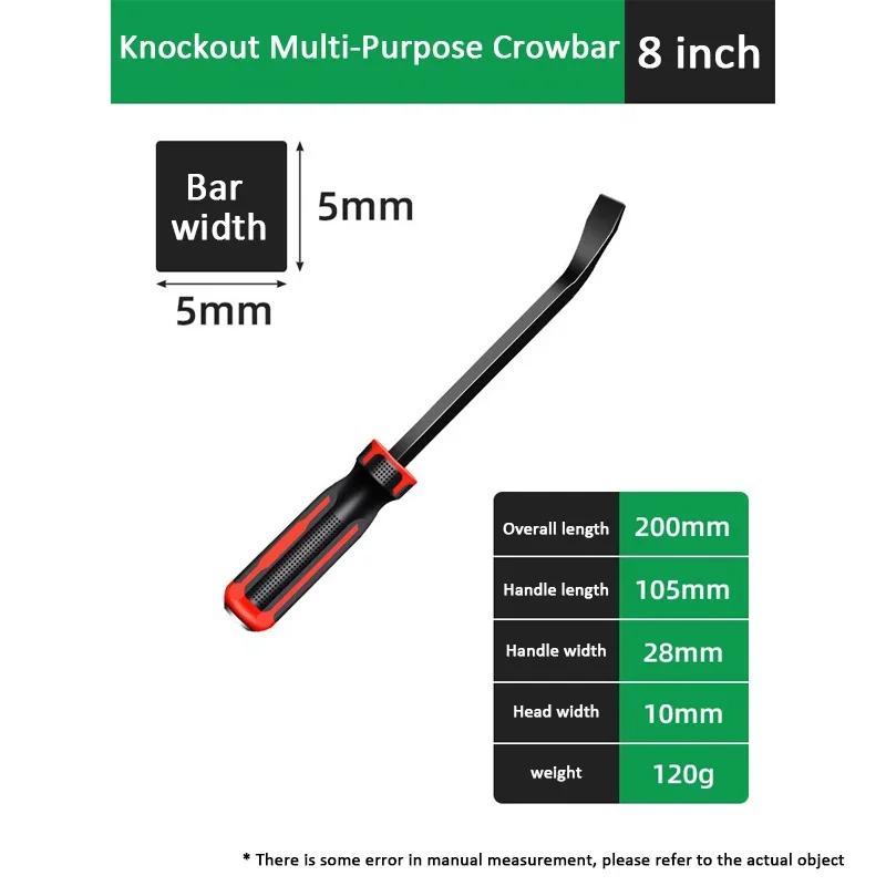 

Heavy Duty Pry Bar Industrial Thicken Tire Crowbar Angled End Handled Pry Bar Set with Ergonomic Handles for Lifting and Prying