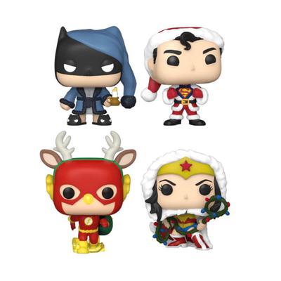 DC Comics Holiday Tree Box Exkluzivní kapesní pop! 4-balení