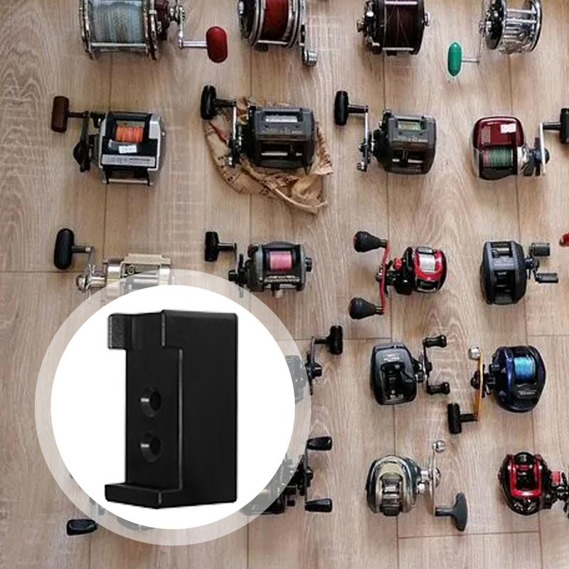 Fishing Reel Holder Fishing Reel Wall Organizer Quick-Release Tackle Storage Hanger For Boat Kayak Truck Garage Door Beach Shore