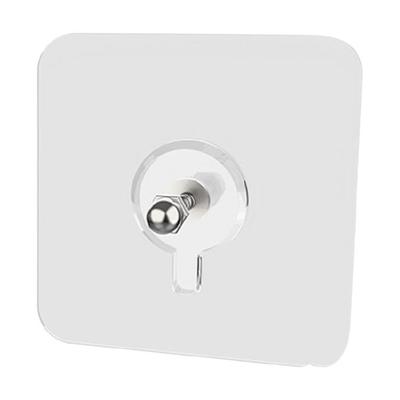 No Drill Screw Sticker Adhesive Hooks Removable Wall Mount Picture Hangers Without Nail for Bathroom Kitchen Office