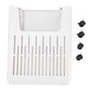 Rolling Laundry Basket Foldable Space Saving Hollow Out Design Dirty Clothes Hamper for Home