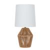 Rope Mini Lamp 12.75 Inch White Shade Stylish Table Lamp Bedroom Living Room Office Easy On Off Switch