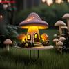 Okouzlující pohádkový houbový domeček, 2D plochý akryl, dekorace, vhodný pro zahradu, trávník, pokojové rostliny, venkovní, Vánoce, Halloween