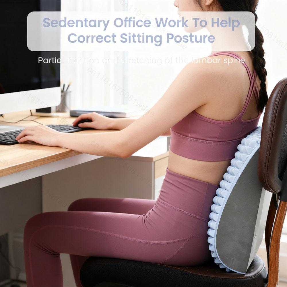 Orthopedic Back Stretcher Pillow Lumbar Neck Support For Herniated Disc Sciatica Pain Relief Posture Correction