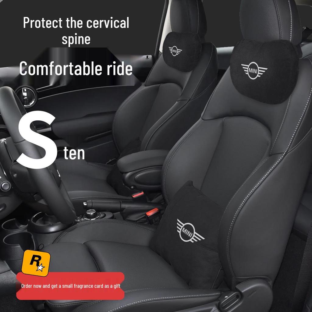BMW Mini Headrest & Lumbar Support Pillow - Neck Protection & Interior Decoration