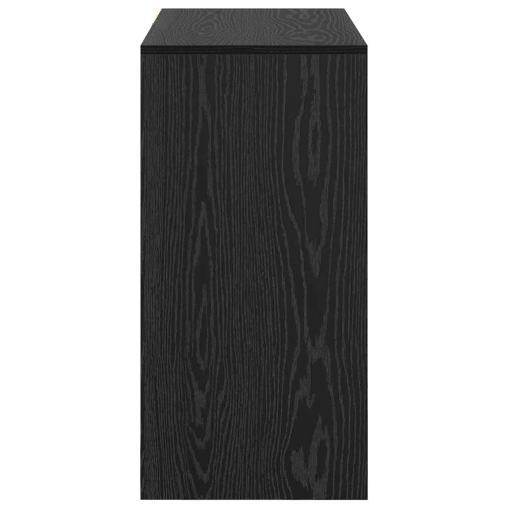 Desk Black Oak Effect 90 x 37.5 x 75 cm