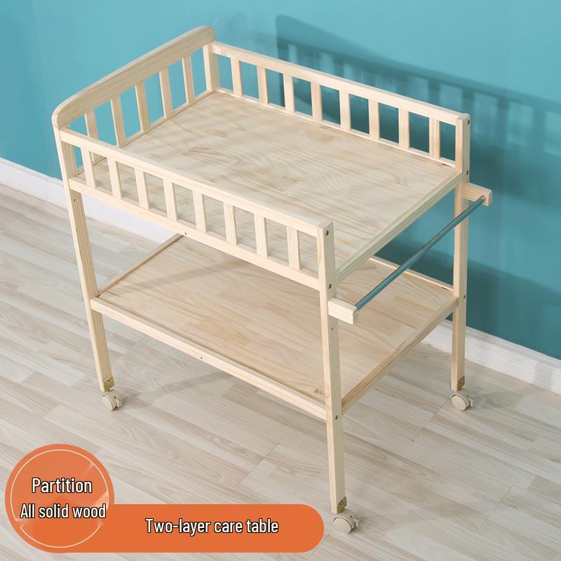 Solid Wood Newborn Diaper Changing & Massage Table