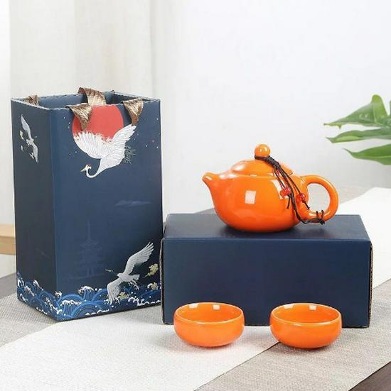 Ceramic Gongfu Tea Set for Corporate Events and Custom Business Gifts