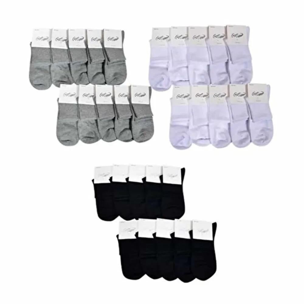 Crocodile Men s Plain Mid-Length Socks Men s Plain Socks Men s Gray Socks Men s Black Mid-Length Socks (HSJ-WFJ3020) 26cm White (Set of 8)