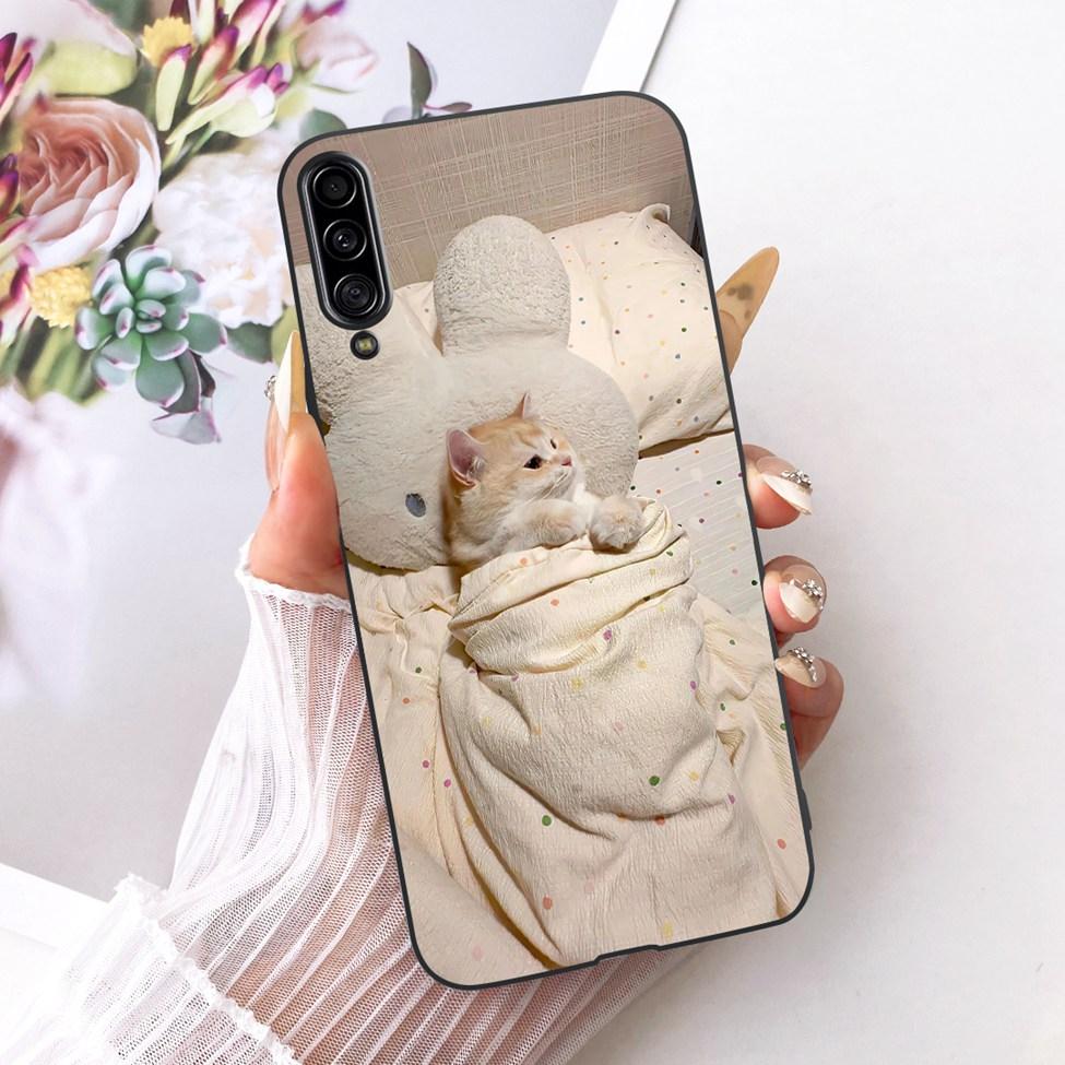 Pour Samsung Galaxy A90 5G Coque Silicone Mignon Mode Fleurs Peinte Drôle Coquille Pour Samsung A90 5G SM-A908B SM-A908N SM-A9080