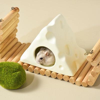 Pet ProductsCooling Cerc E Cheese Hideout for Hamsters Small Bowl Summer Cooling Pet Supplies Universal Bowl