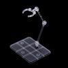 CHASO Figure Scale Plastic Model Compatible with 3mm Figure Action Base Set of 2 Stand, 1/144 Axis, Display, Stand, 4-Hole Joint,