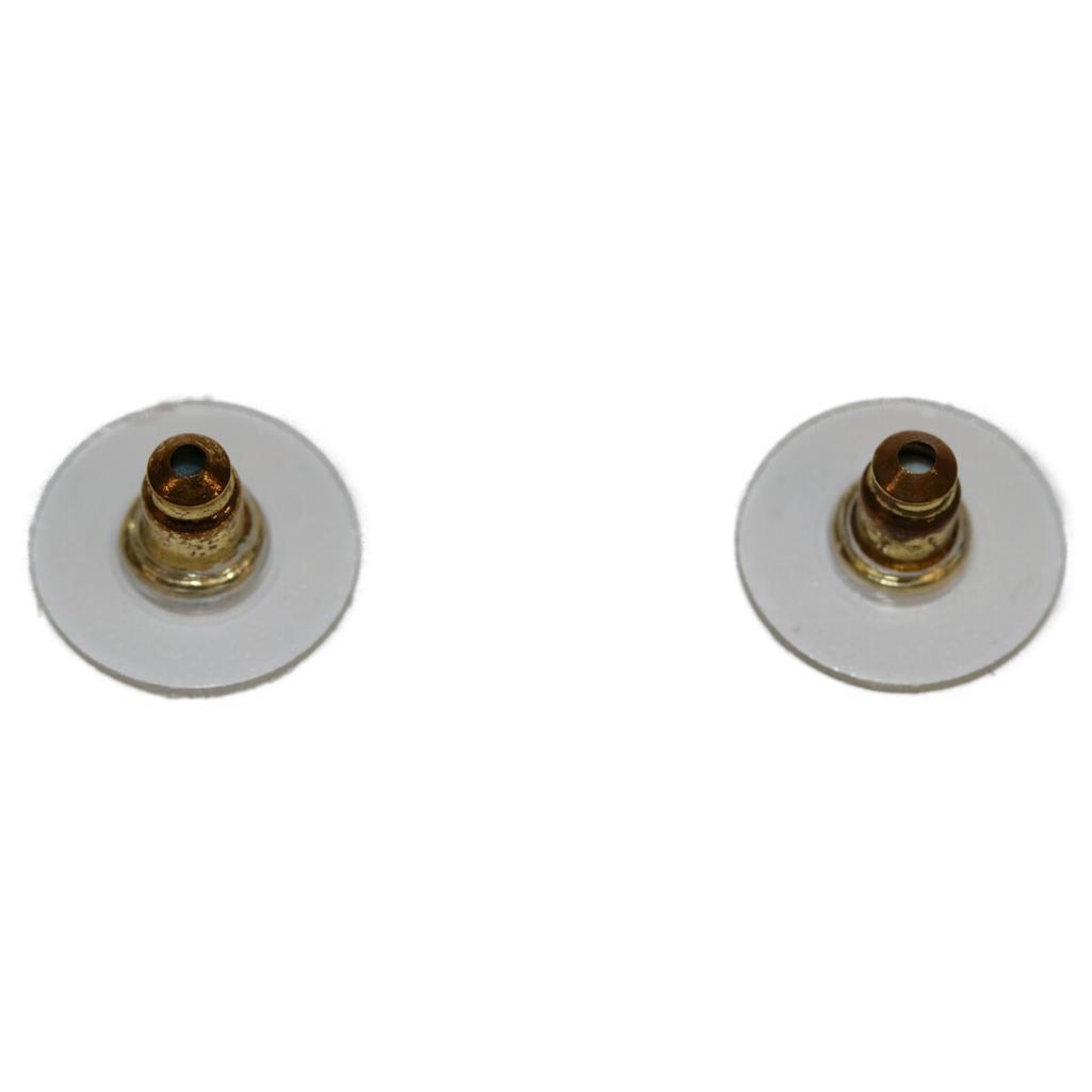 CHANEL L23C Black Gold Plated CC Logos Earrings earring goldUsed