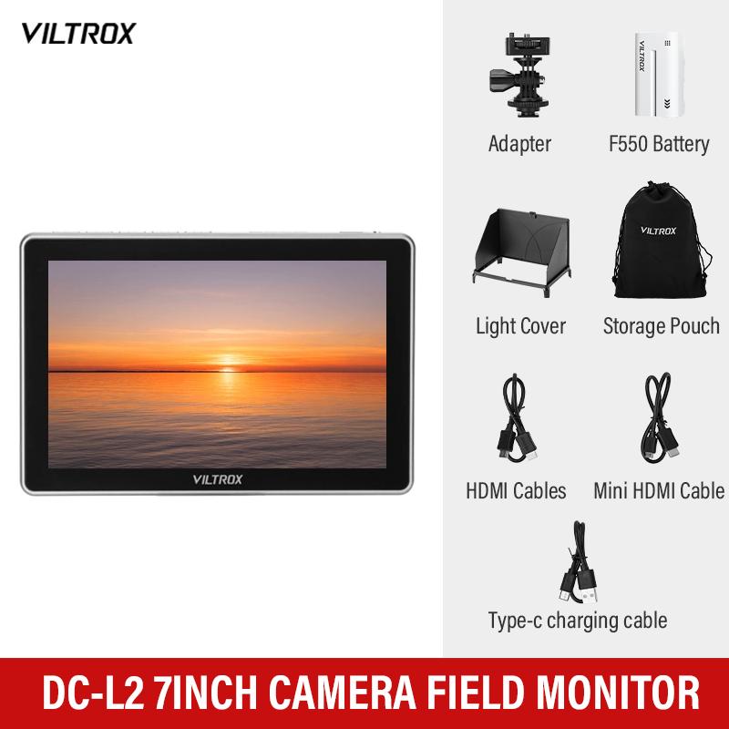 

Viltrox DC-L1/L2 7-дюймовий накамерний польовий монітор IPS 4K сенсорний екран HDMI Професійний Камерний Студійний 3D LUT Режисерський Монітор DC-L2