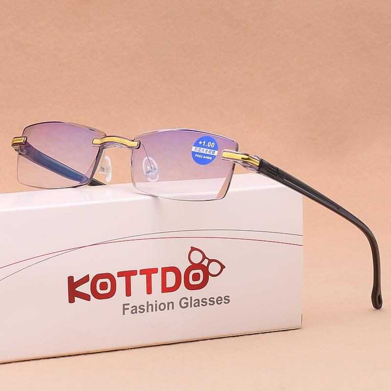 New Arrival Reading Glasses Anti-Blue Light Blue Film Men Women Presbyopic Business Eyewear Glasses +1.0+1.5+2.0+2.5+3.0+3.5+4.0