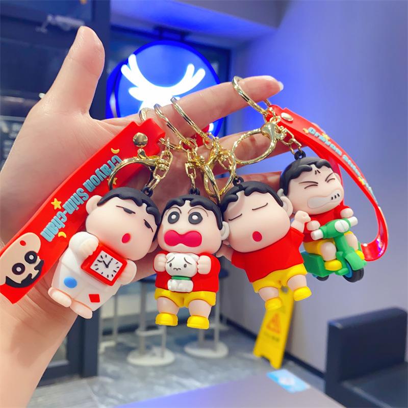 New Cute Crayon Small New Keychain Cartoon Animation Small New Toy Doll Pendant Bag Pendant Gift
