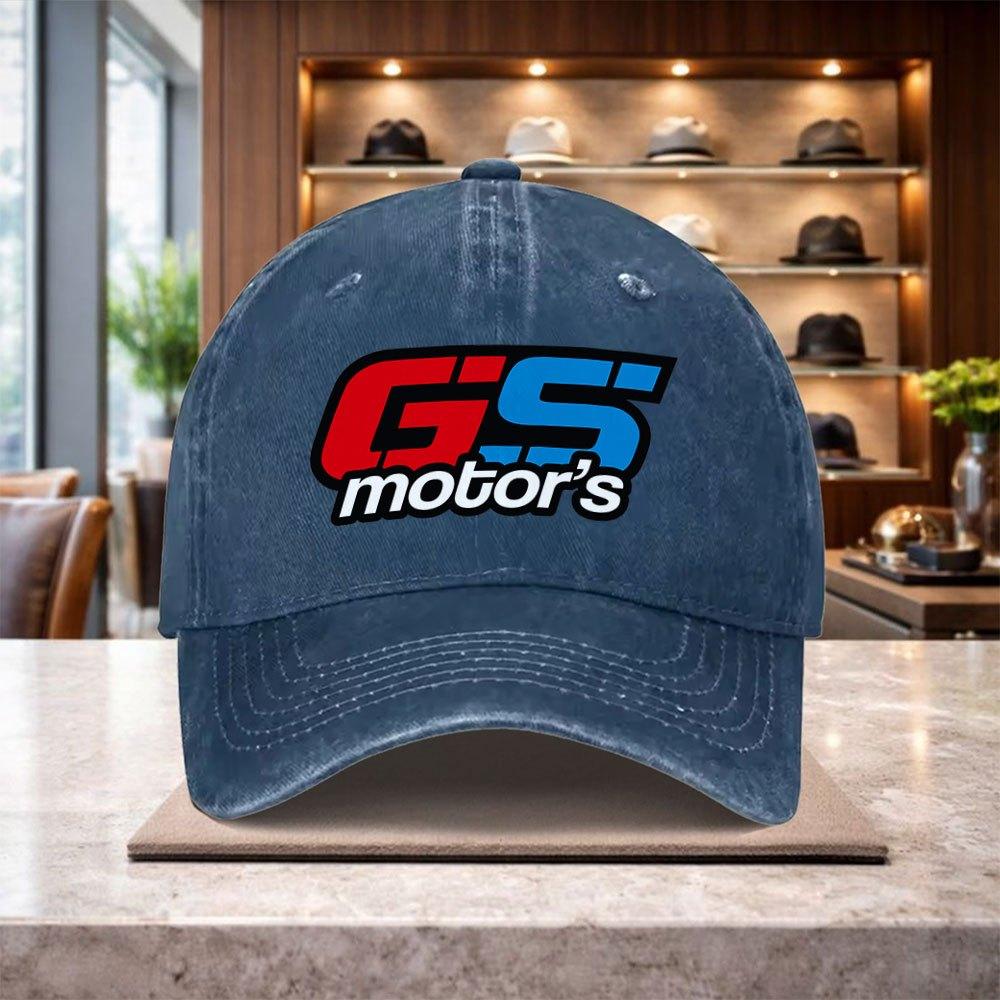Το Καπέλο του Μπέιζμπολ με Σχέδιο GS MotorS Είναι ένα Casual Καπέλο Εξωτερικού Χώρου Κατάλληλο Τόσο για Άνδρες Όσο και για Γυναίκες Διαθέτει Ελαφρύ και Ρυθμιζόμε