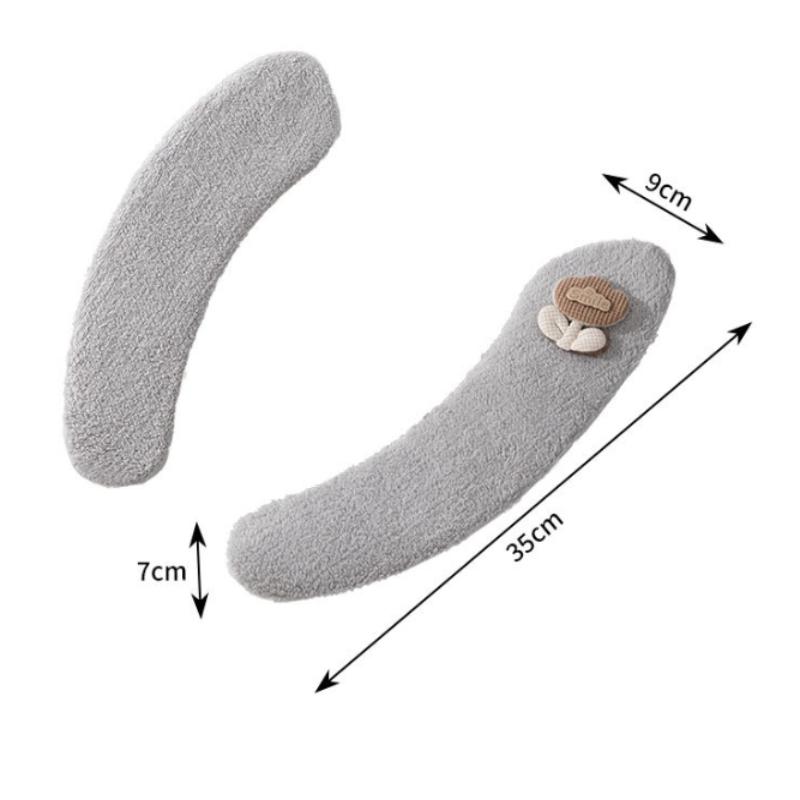 Tapis de siège de toilette rembourré épais en peluche, antidérapant, doux, accessoires de salle de bain