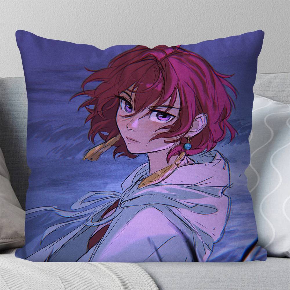 Yona Anime Akatsuki No Yona Pillow Case Fashion Square Pillowcase Bedroom Sofa Room Ins Decoration Leisure