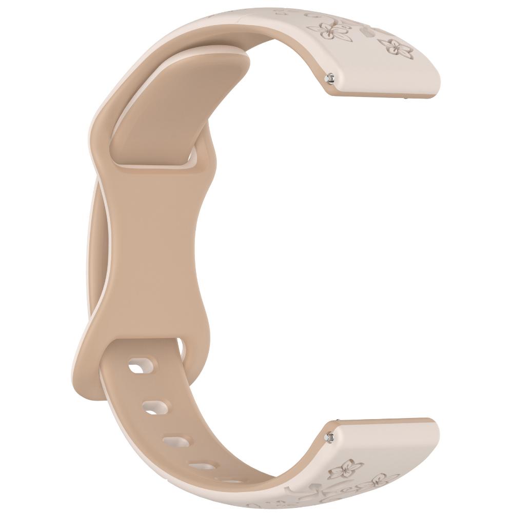 18mm 20mm 22mm Women Silicone Engraved Bracelet for Huawei GT6/GT5/GT4 41mm GT5Pro 46mm Band for Samsung Galaxy FE 7 6 40mm 44mm Active 2 Strap