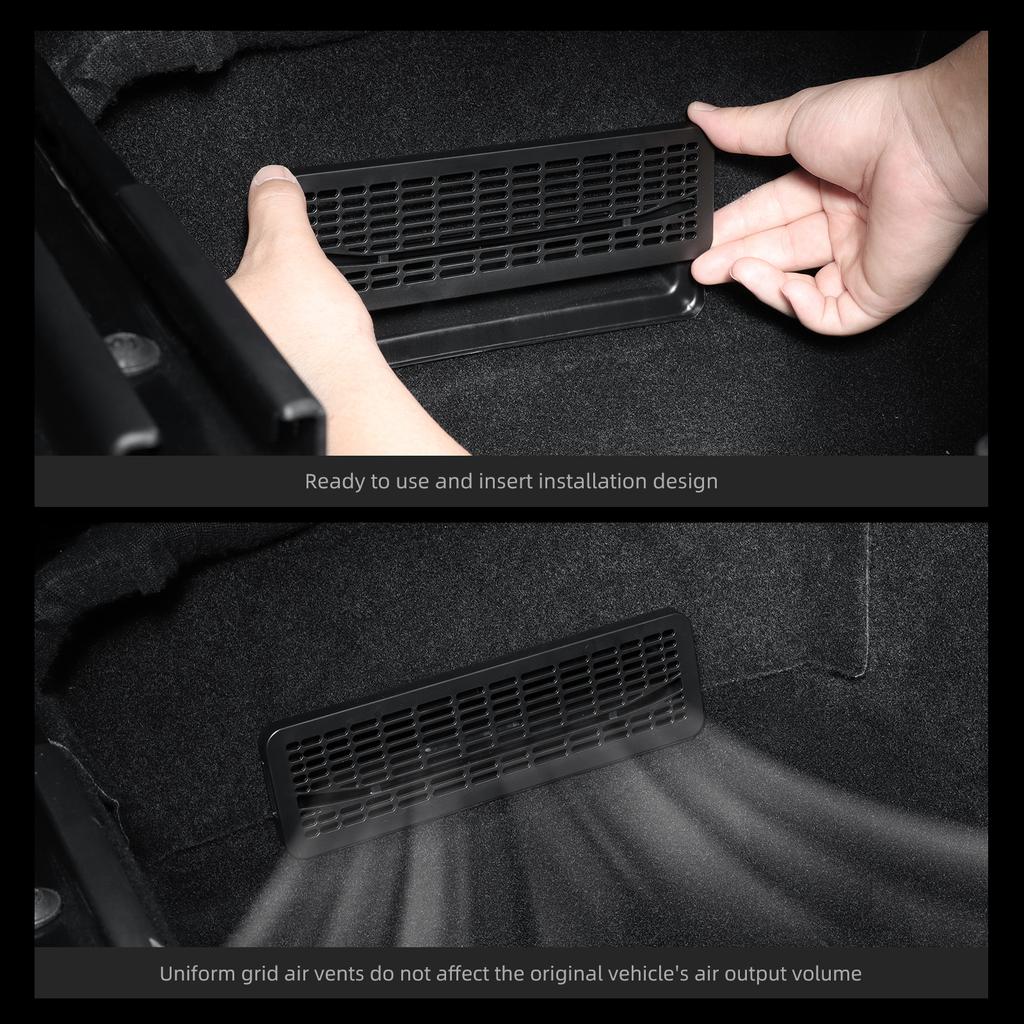 ABS Air Outlet Protective Cover Car Seat Air Outlet Grille for Tesla Model Y Launch 2025 Juniper Air Vent Outlet Cover