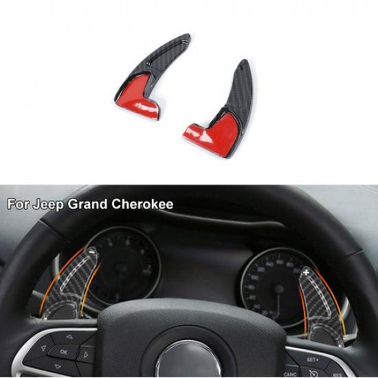 Steering Wheel Shift Paddle Extended Shifter Trim For Grand Cherokee 2014-