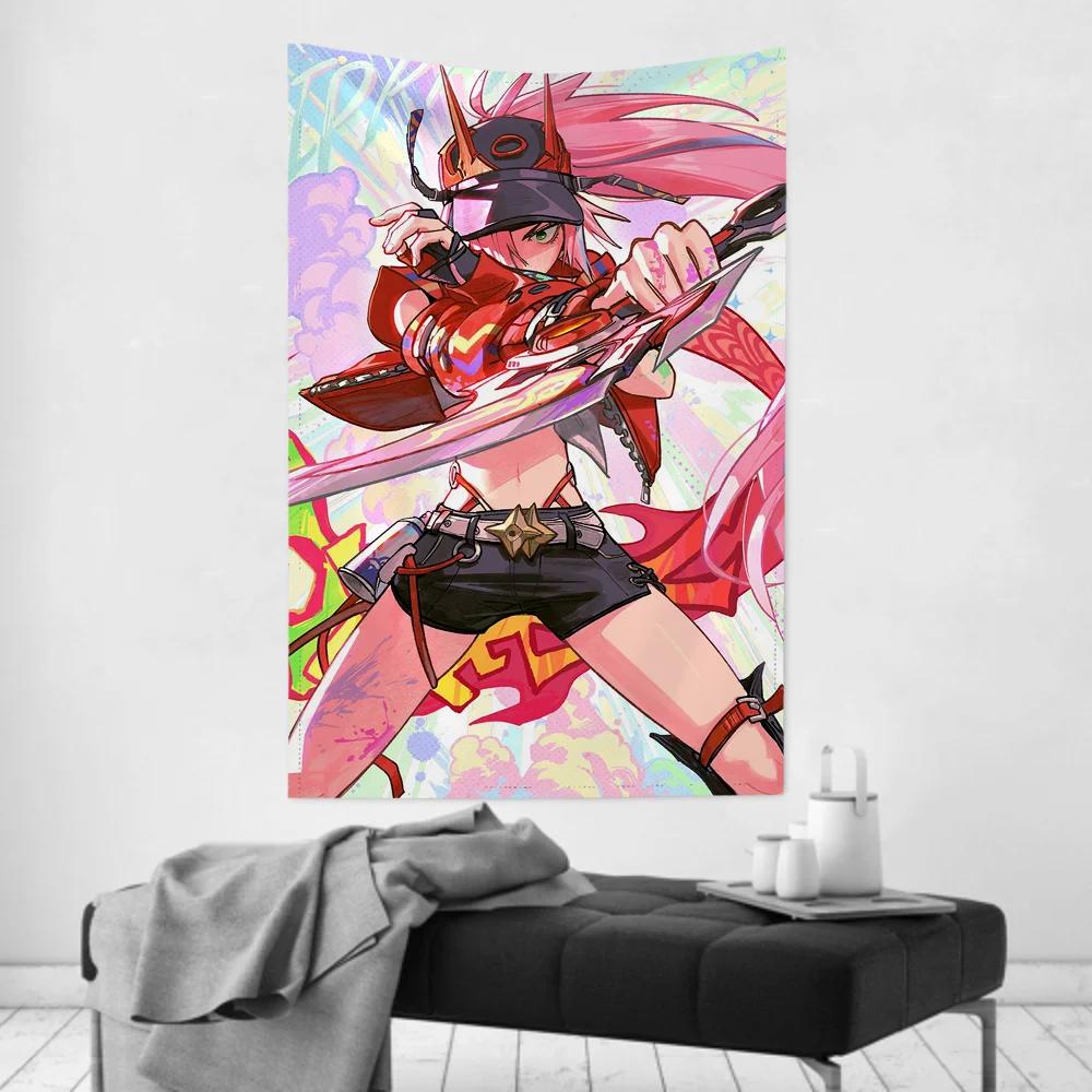 Rapa Animated Game Honkai Star Rail Tapestry Room Decor Wall Cloth Party Hanging Background Room Decor Baby Room