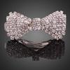 Women Crystal Jewelry Bowknot Hair Clip Rhinestone Hairpin Barrette
