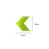 10Pcs Car Sticker Reflective Arrow Sign Tape Warning Safety Sticker for Car Bumper Trunk Reflector Hazard Tape Car Accessories