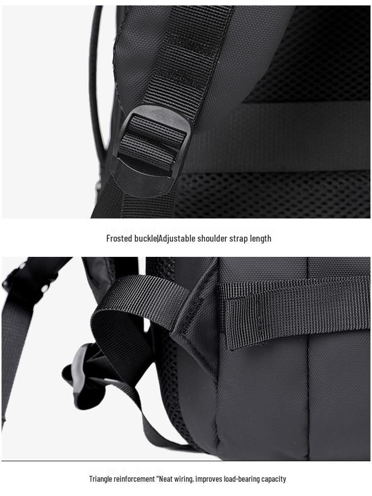 1-Piece Men's Large Capacity Travel Backpack: Business, Commute, Student, Computer, Shoulder Bag